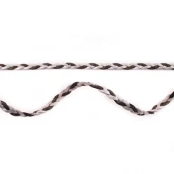 Wildleder Imitat Band geflochten silberfarbig schwarz Glitzer Meterware Breite: 0,5cm