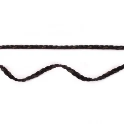 Wildleder Imitat Band geflochten schwarz Glitzer Meterware Breite: 0,5cm