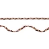 Wildleder Imitat Band geflochten braun schwarz Glitzer Meterware Breite: 0,5cm