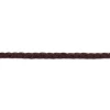 Wildleder Imitat Band geflochten dunkelbraun Meterware Breite: 1cm