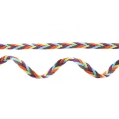 Wildleder Imitat Band geflochten bunt lila blau grün orange schwarz Meterware Breite: 0,8cm