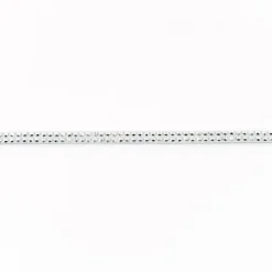 Wildleder Imitat Band hellblau mit silber farbigen Glitzer Steinen Meterware Breite: 0,5cm