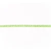Wildleder Imitat Band lime mit silber farbigen Glitzer Steinen Meterware Breite: 0,5cm