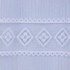 Wirk-Stores Wirk-Sockelstores Blumenfensterstores Gardinenstoff Wirkware transparent Blumen weiß 175cm Höhe
