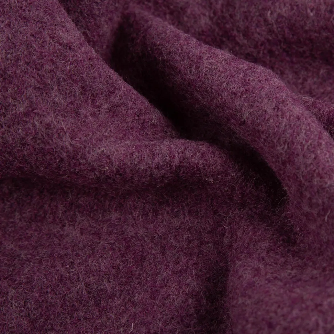 Wollstoff Walkloden aus reiner Schurwolle 410g/qm uni violett 140cm Stoffbreite