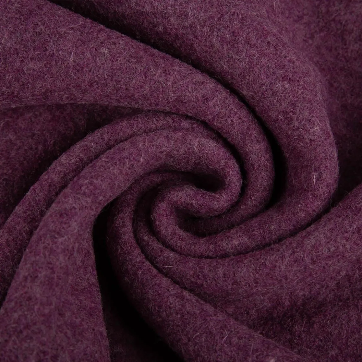 Wollstoff Walkloden aus reiner Schurwolle 410g/qm uni violett 140cm Stoffbreite