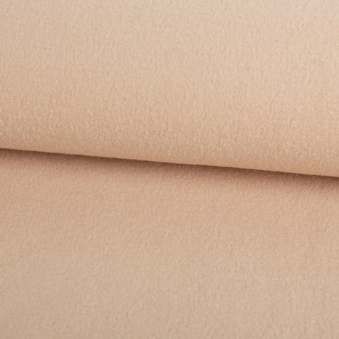Wollstoff Walkloden aus reiner Schurwolle 410g/qm uni beige 140cm Stoffbreite