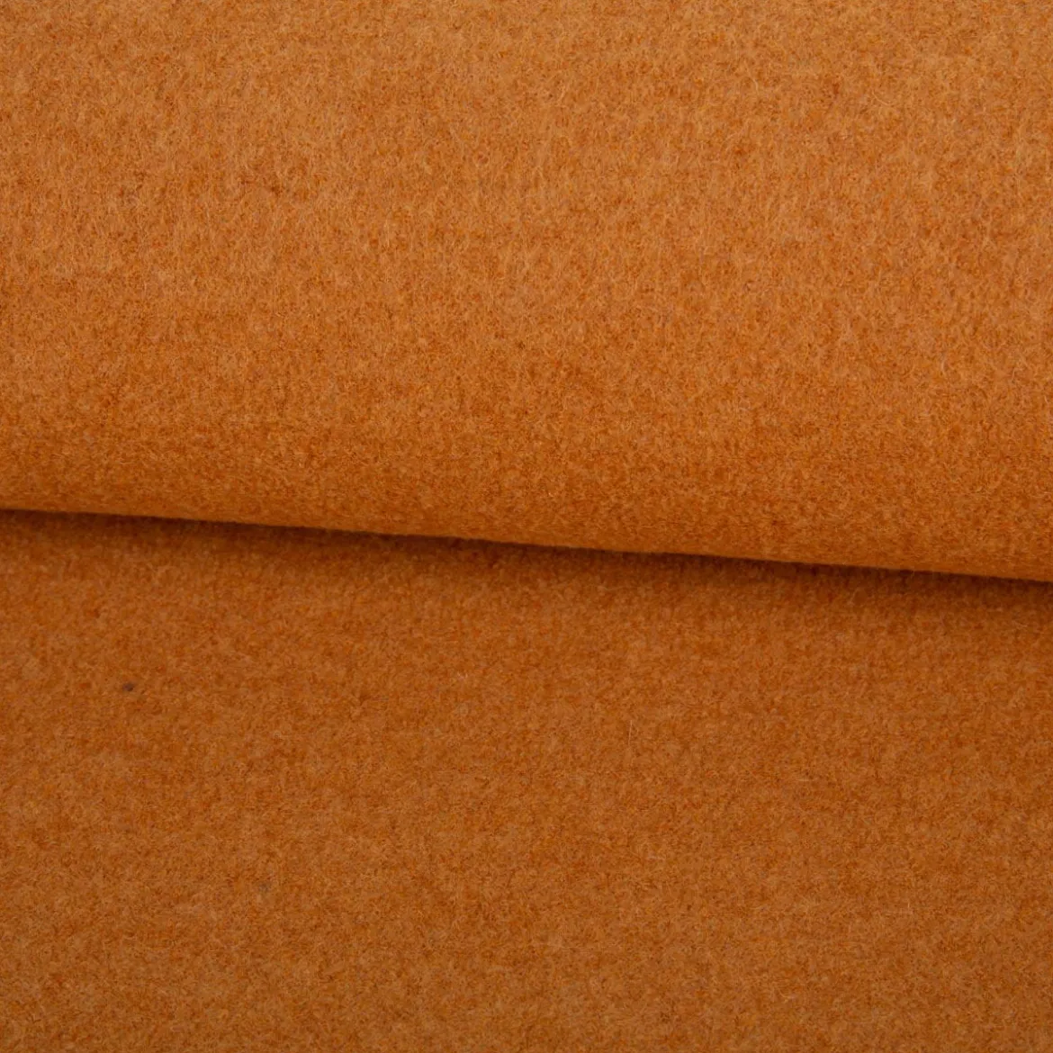 Wollstoff Walkloden aus reiner Schurwolle 410g/qm uni ocker-gelb 140cm Stoffbreite