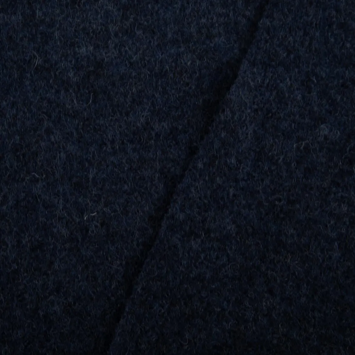 Wollstoff Walkloden aus reiner Schurwolle 410g/qm uni indigo-blau 140cm Stoffbreite