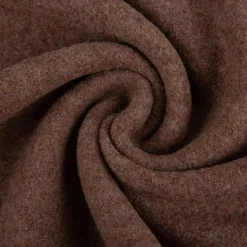 Wollstoff Walkloden aus reiner Schurwolle 410g/qm uni Braun-Taupe Stoffbreite