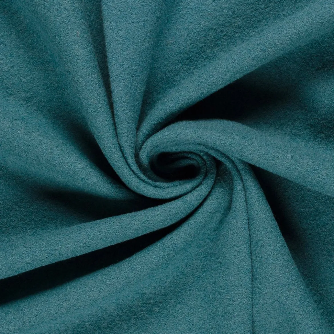 Wollstoff Walkloden aus reiner Schurwolle 410g/qm uni blau 140cm Stoffbreite