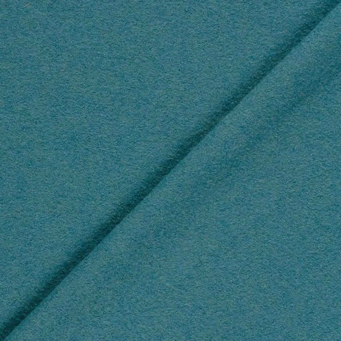 Wollstoff Walkloden aus reiner Schurwolle 410g/qm uni blau 140cm Stoffbreite