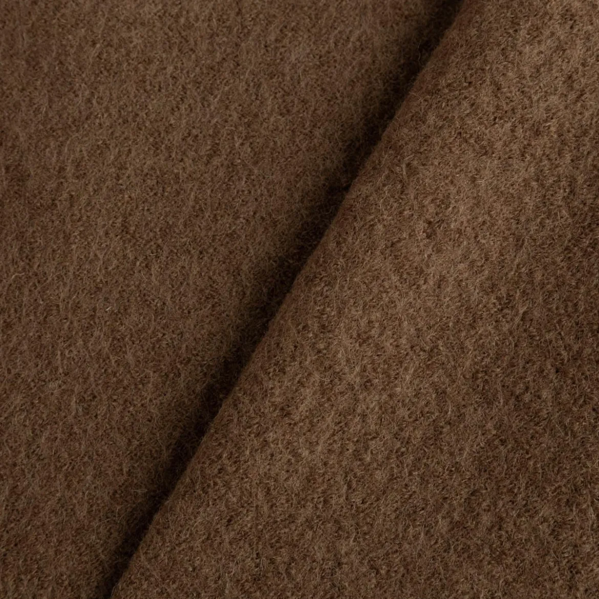 Wollstoff Walkloden aus reiner Schurwolle 410g/qm uni camel-braun 140cm Stoffbreite
