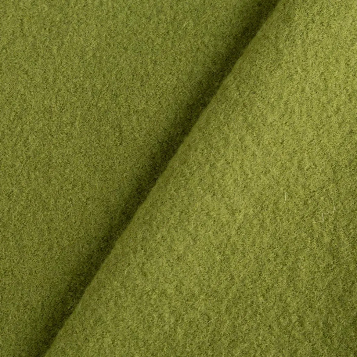 Wollstoff Walkloden aus reiner Schurwolle 410g/qm apfelgrün 140cm Stoffbreite