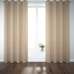 Wärmevorhangstoff Thermochenille Inuit Akustik Kälteschutz beige 1,50m Breite