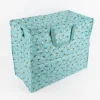 XXL Shopper Hummeln aus recyceltem Material hellblau weiß gelb schwarz 55x48x28cm