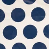 XXL Shopper Punkte aus recyceltem Material weiß blau 55x48x28cm