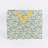 XXL Shopper Schmetterlinge und Blumen aus recycelten Material blau bunt 55x48x28cm