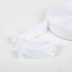 YKK elastisches Falzband / Falzgummi 20mm weiss Meterware