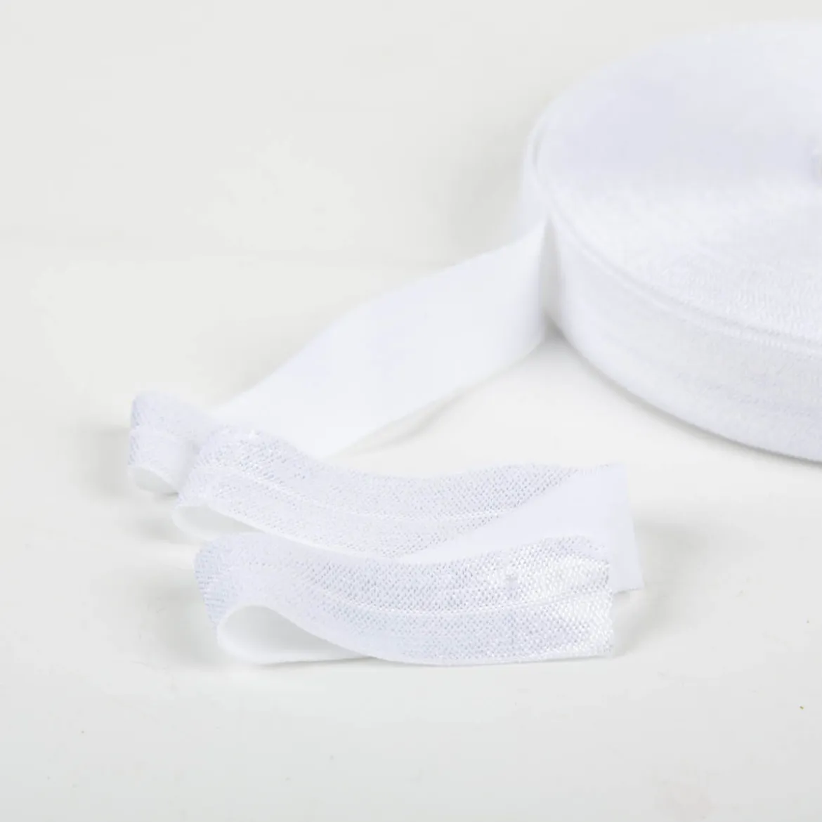 YKK elastisches Falzband / Falzgummi 20mm weiss Meterware
