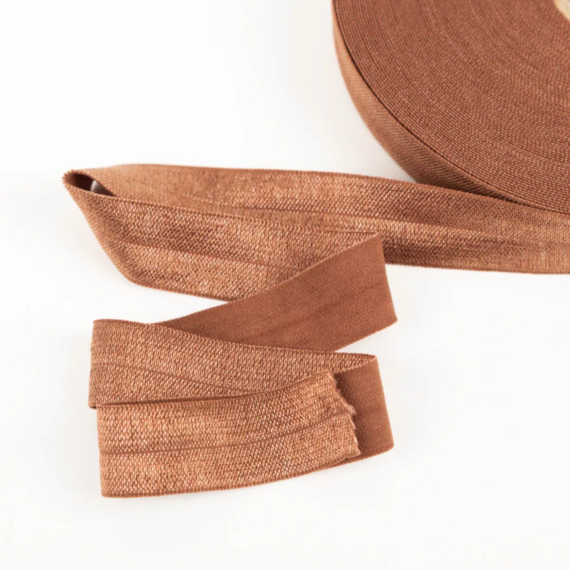 YKK elastisches Falzband / Falzgummi 20mm palisander Meterware