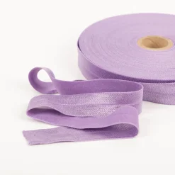 YKK elastisches Falzband / Falzgummi 20mm pastellflieder Meterware