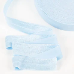YKK elastisches Falzband / Falzgummi 20mm pastellblau Meterware