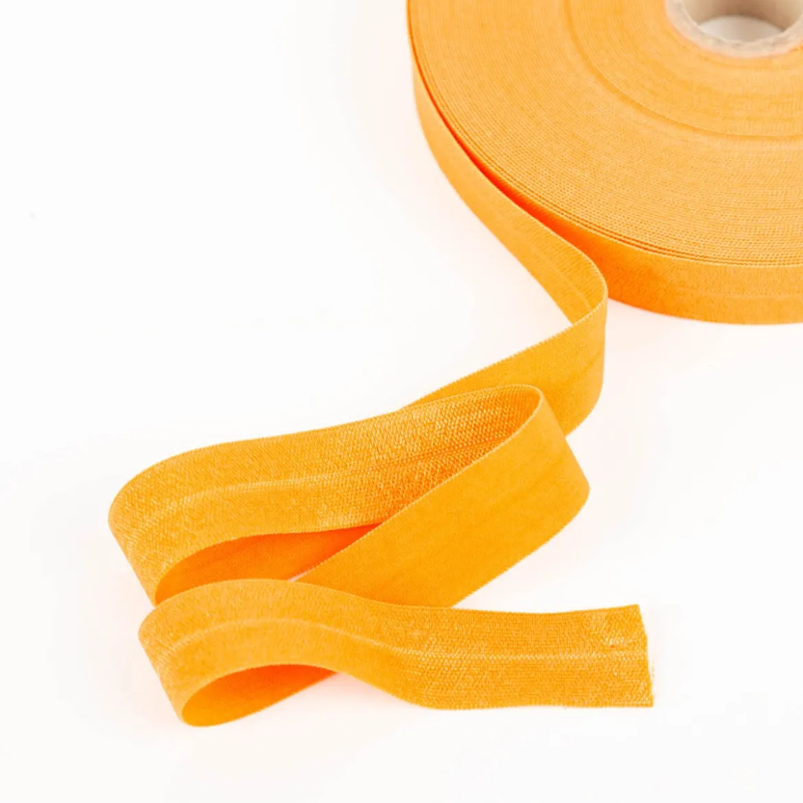 YKK elastisches Falzband / Falzgummi 20mm orange Meterware