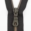 YKK Reißverschluss Kunststoff-Deko-Spirale teilbar 5mm 45cm lang in der Farbe schwarz