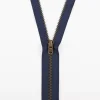 YKK Reißverschluss Metall antik gold nicht teilbar 3mm 8cm lang in versch. Farben