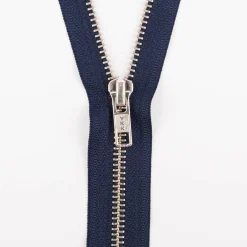 YKK Reißverschluss Metall silber nicht teilbar 5mm 12cm lang in versch. Farben