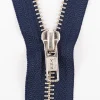 YKK Reißverschluss Metall silber nicht teilbar 5mm 14cm lang in versch. Farben