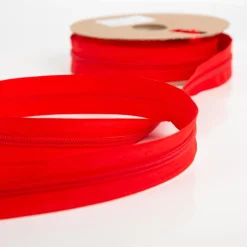 YKK Reißverschluss Meterware Kunststoffspirale 5mm in 3cm Breite individuell zuschneidbar Rot