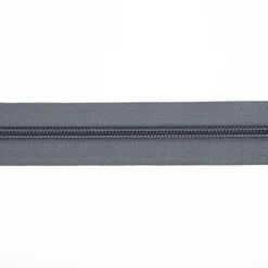 YKK Reißverschluss Meterware Kunststoffspirale 5mm in 3cm Breite individuell zuschneidbar Grau