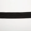 YKK Reißverschluss Meterware Kunststoffspirale 5mm in 3cm Breite individuell zuschneidbar Schwarz
