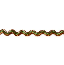 Zackenlitze Fantasie braun 12mm