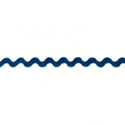 Zackenlitze Zierband dunkelblau Breite: 1cm
