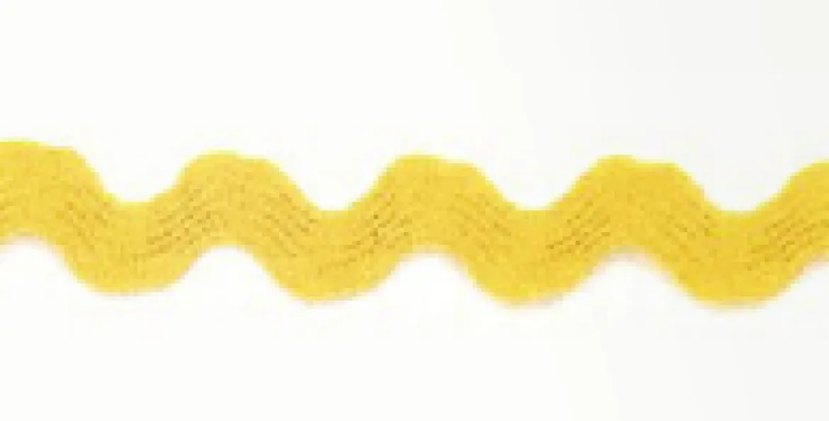 Zackenlitze Zierband gelb Breite: 0,5cm