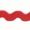 Zackenlitze Zierband rot Breite: 1cm