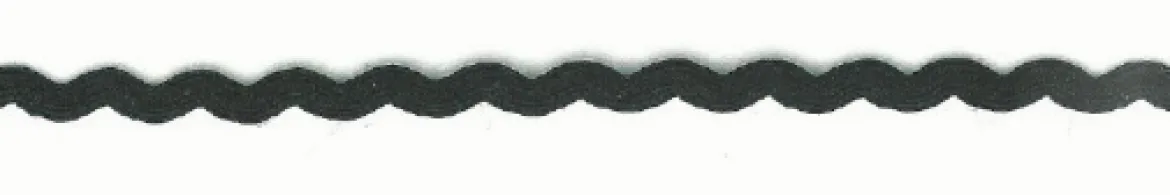 Zackenlitze Zierband schwarz Breite: 0,5cm