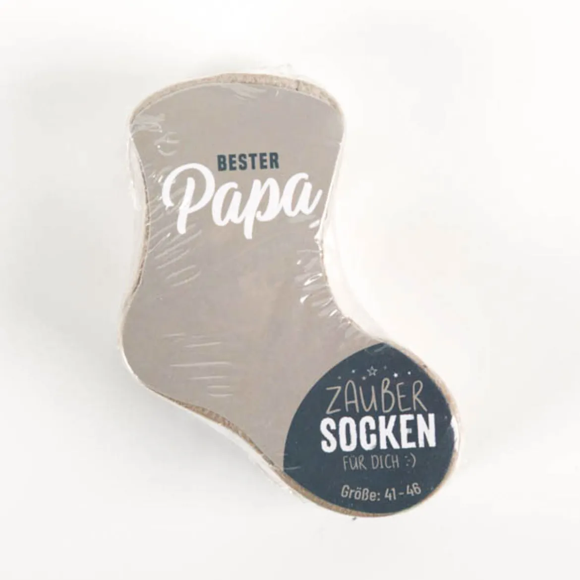 Zaubersocken Bester Papa grau Gr. 41-46 von La Vida
