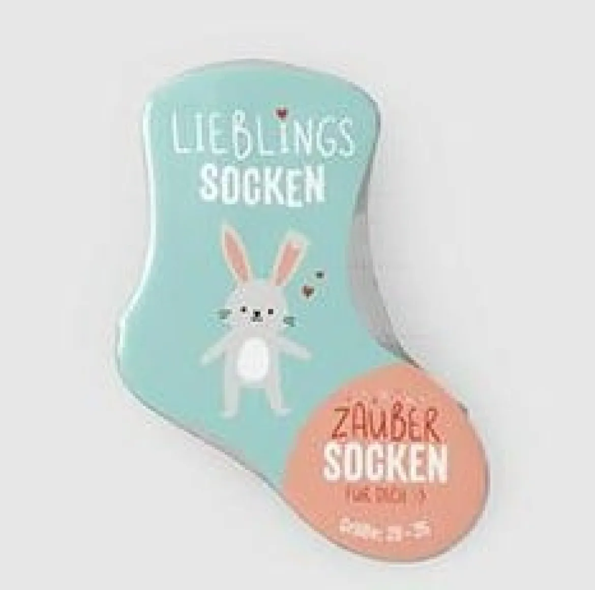 Zaubersocken Hase Lieblingssocken mint Gr. 29-35 von La Vida