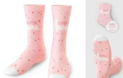 Zaubersocken Super Mama Lieblingssocken rosa Gr. 36-40 von La Vida