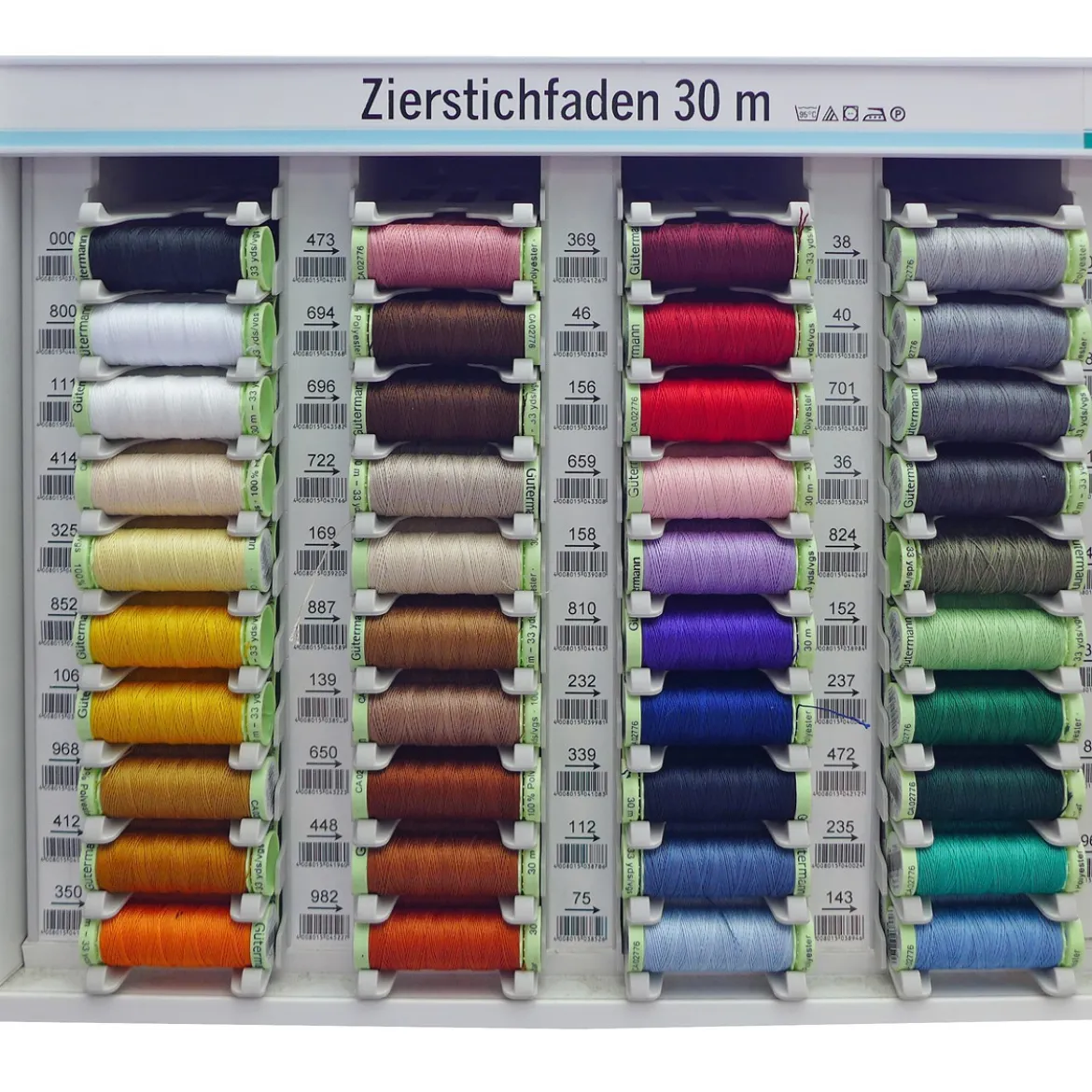 Zierstichfaden Farbnr. 152 Gütermann 30 Meter/Spule Knopflochgarn Stickgarn