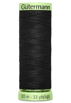 Zierstichfaden Farbnr. 000 Gütermann 30 Meter/Spule Knopflochgarn Stickgarn