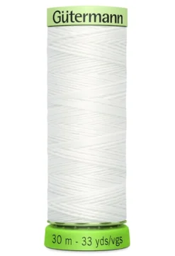 Zierstichfaden Farbnr. 800 Gütermann 30 Meter/Spule Knopflochgarn Stickgarn