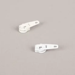 Zipper Weiß lackiert Feinzinkdruckguss für Reißverschluss 25mm