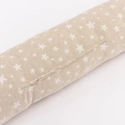 Zugluftstopper Basic Star Sterne im Leinenlook natur weiß verschiedene Größen von SCHÖNER LEBEN.
