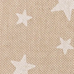 Zugluftstopper Basic Star Sterne im Leinenlook natur weiß verschiedene Größen von SCHÖNER LEBEN.