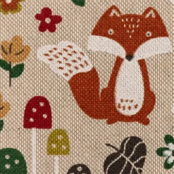 Zugluftstopper Leinenlook Autumn Woodland Fox Herbst Füchse natur bunt verschiedene Größen von SCHÖNER LEBEN.